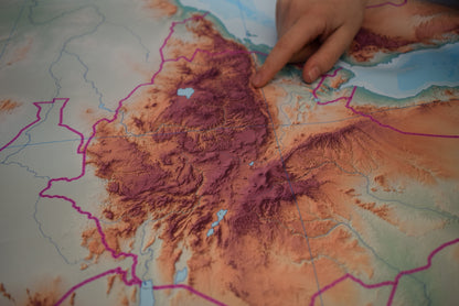 large Africa map used for group learning activities