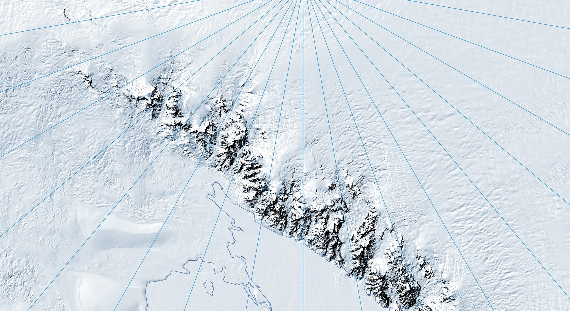 Antarctica geography map designed for school learning