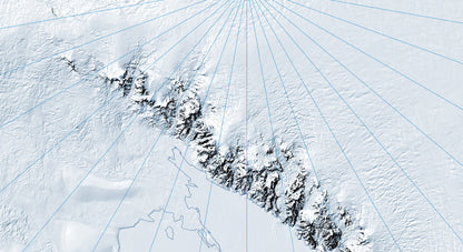 Antarctica geography map designed for school learning