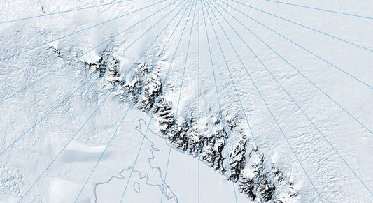 Antarctica geography map designed for school learning