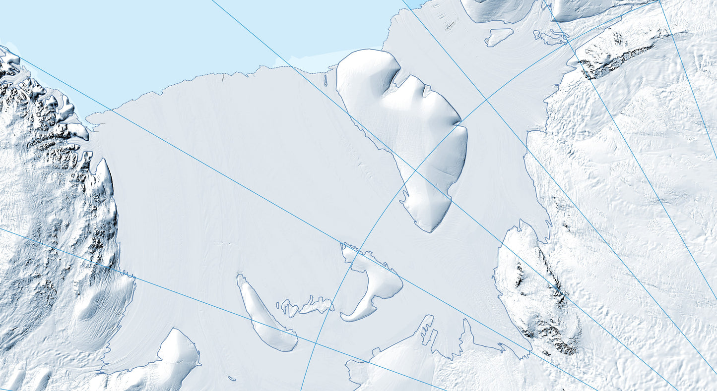 Antarctica wall map for students in classroom