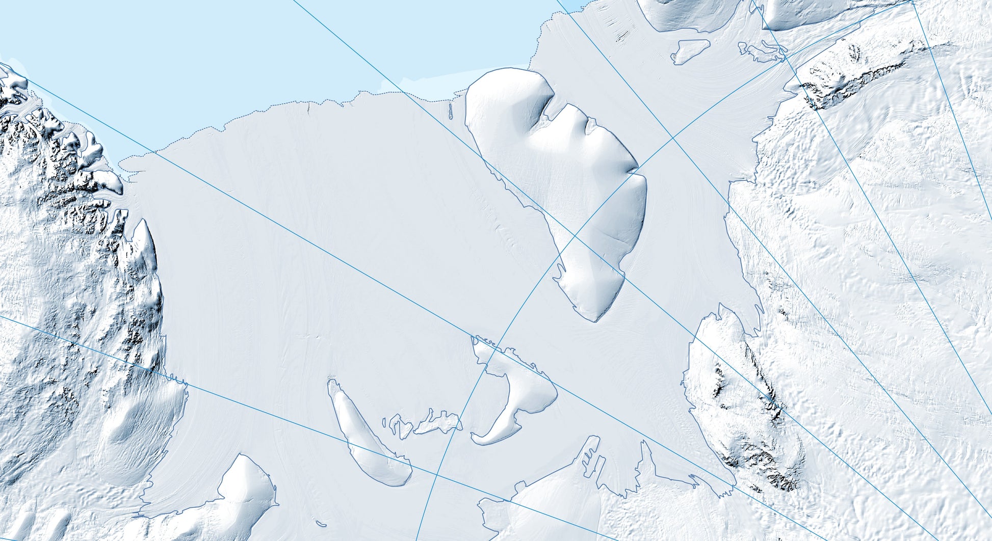 Antarctica wall map for students in classroom