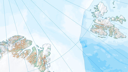 detailed Arctic map for classroom geography lessons