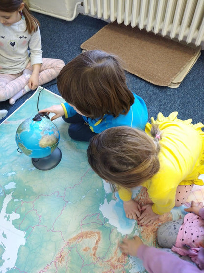 Europe map as a geography teaching aid for schools
