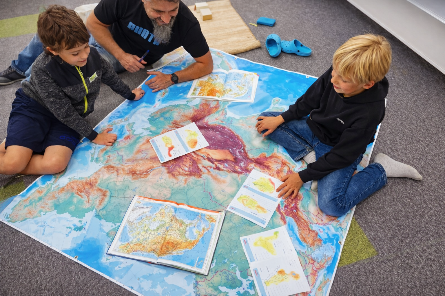 educational map of Asia for students