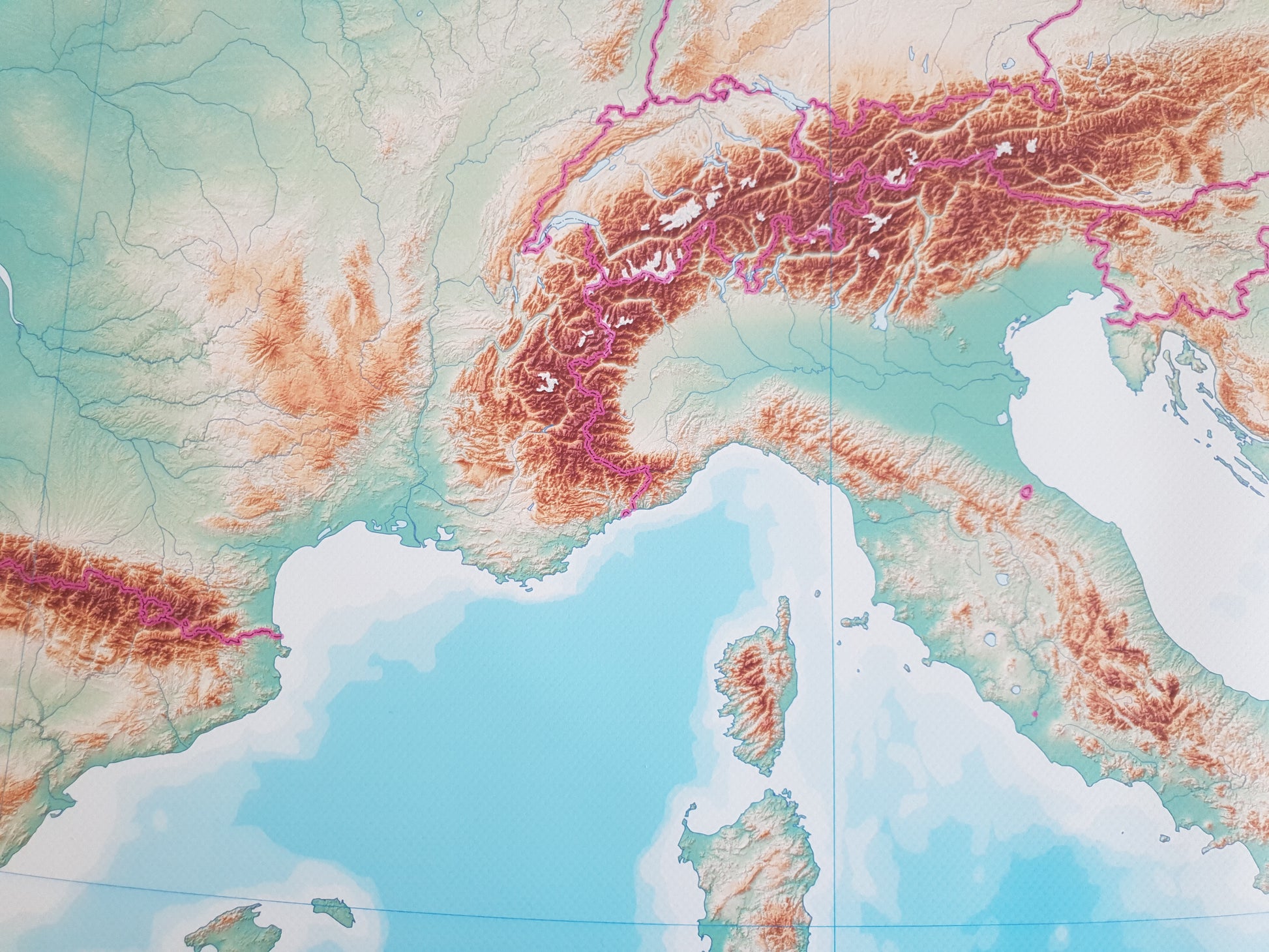 educational map of Europe for students