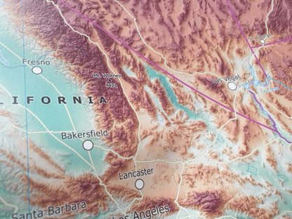 Mapuito USA map for hands-on geography learning