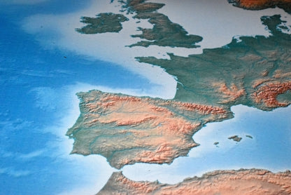 children learning geography with Montessori world map