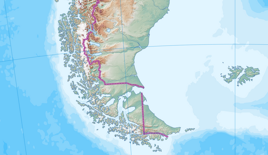 South America geography map designed for school learning