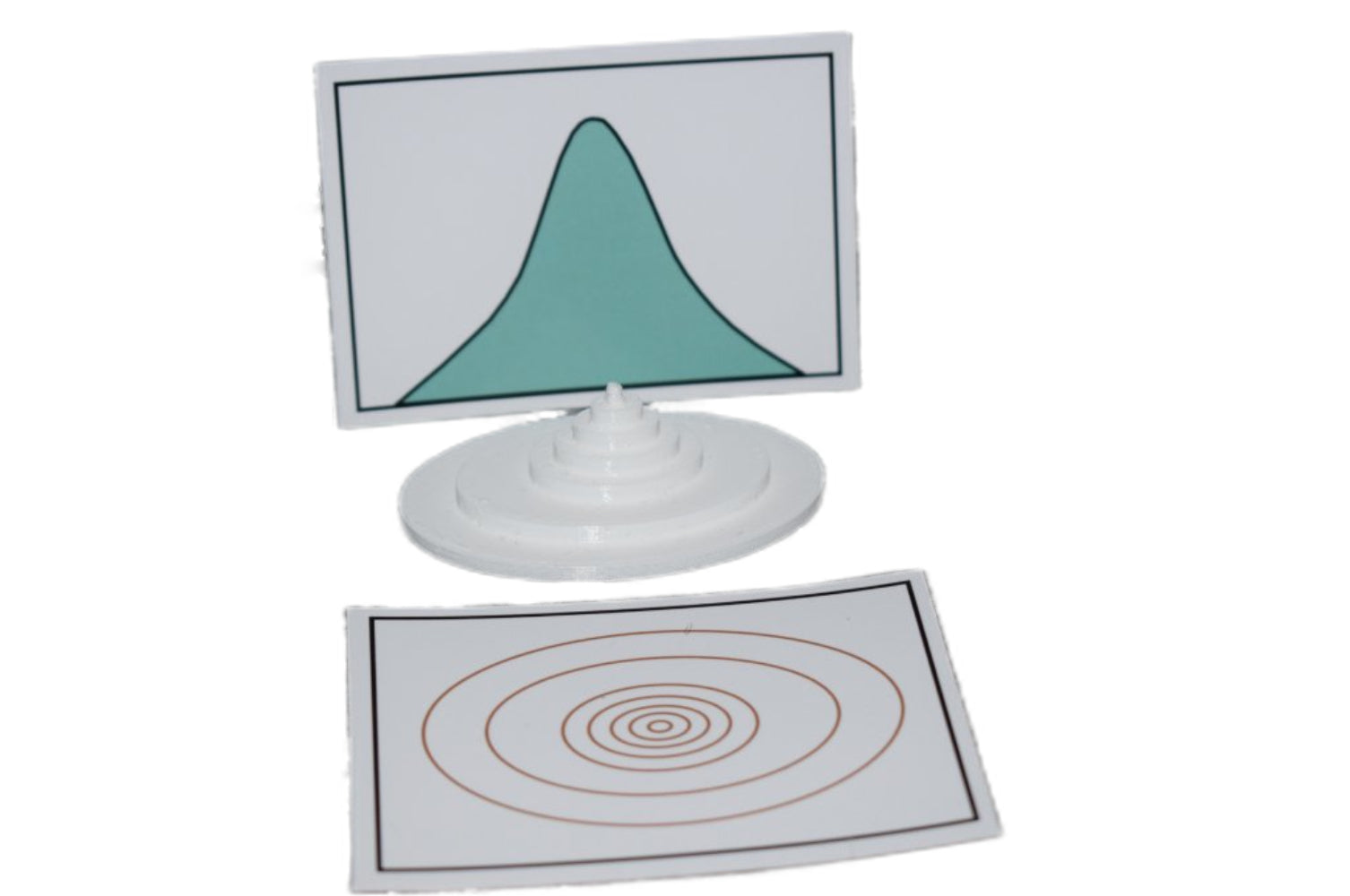 topography learning set for students with contour lines